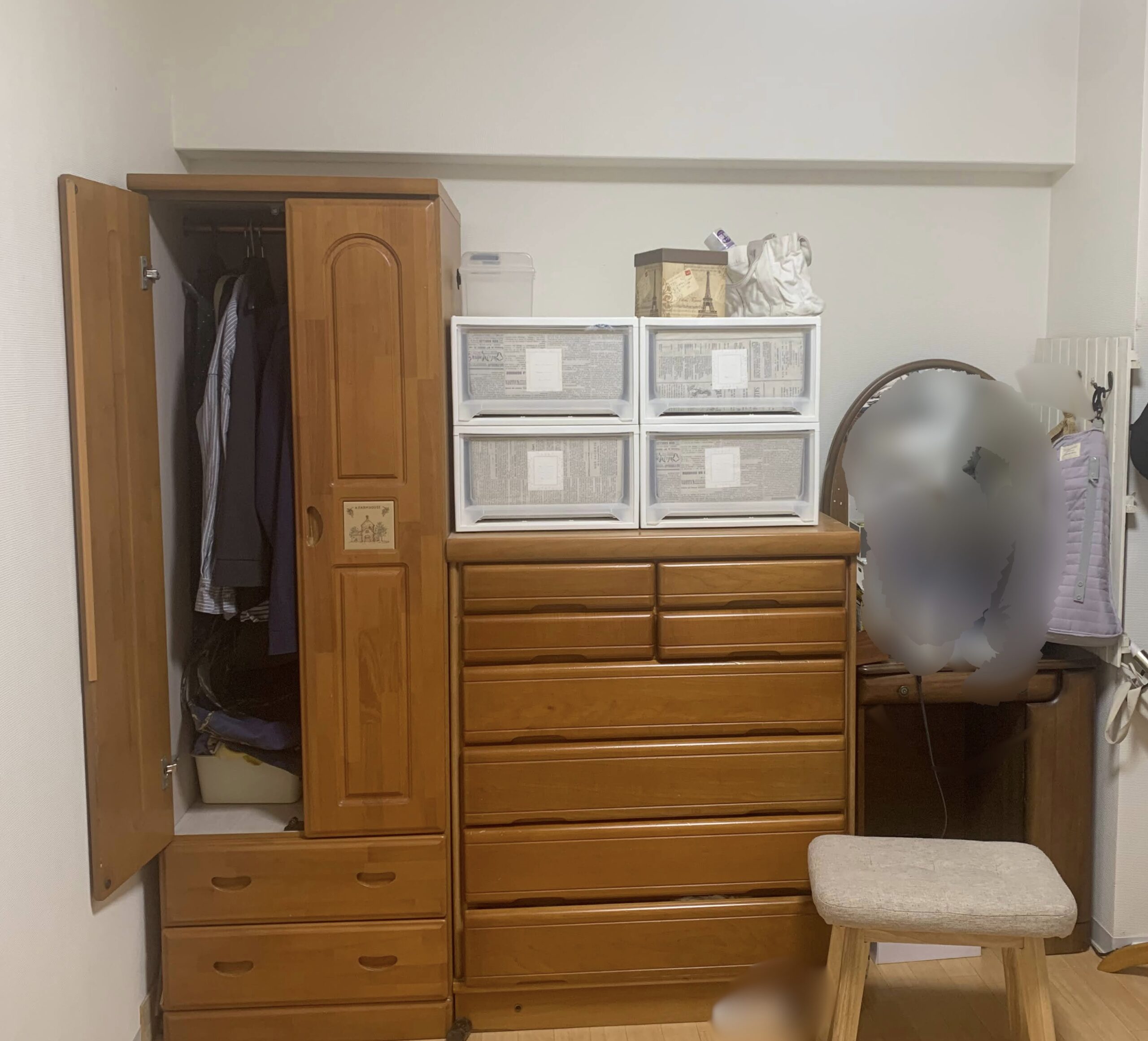 タンスがあった頃のビフォア DIY前の状態