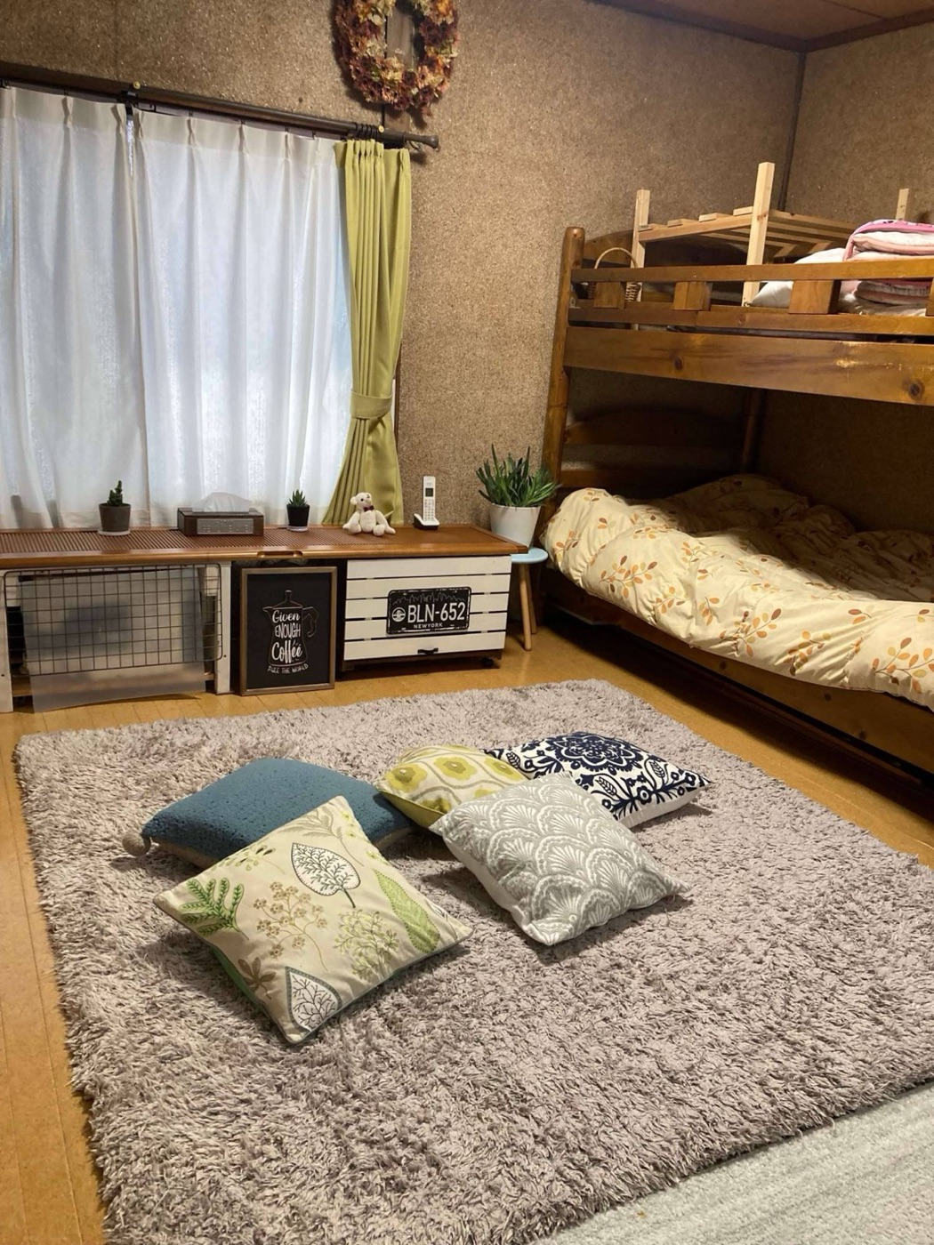 解体する前の2段ベッド